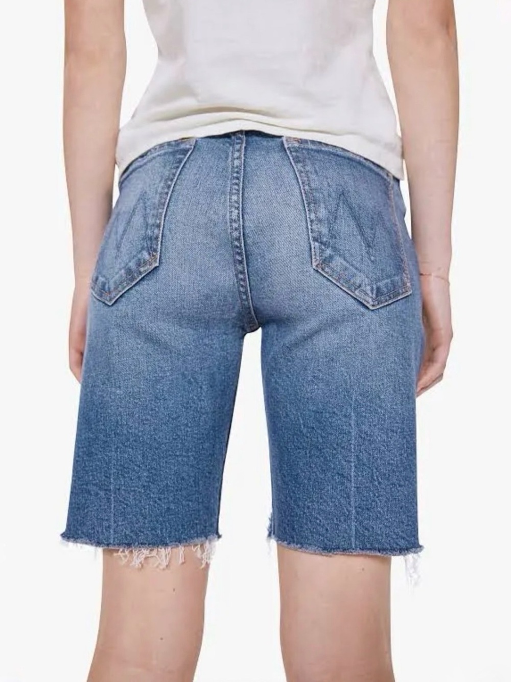 MOTHER SUPERIOR THE TOMCAT BLUE JEAN BERMUDA SHORTS - Picture 7 of 7